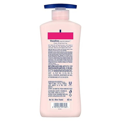 Vaseline Healthy Daily Body Lotion with Vitamin B3, Lightweight Daily Use Moisturizing Lotion – 400 ml (13.52 fl oz)