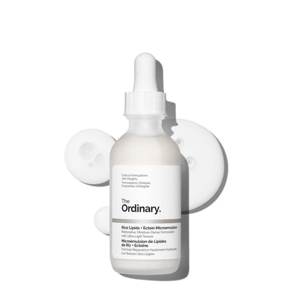 The Ordinary Rice Lipids + Ectoin Microemulsion Moisturizer for Dry Skin, Soothing Hydration, Barrier Repair, Reduced Redness