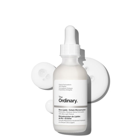 The Ordinary Rice Lipids + Ectoin Microemulsion Moisturizer for Dry Skin, Soothing Hydration, Barrier Repair, Reduced Redness