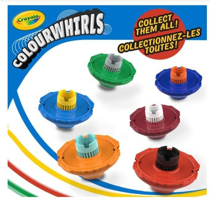 Crayola Colourwhirls Battle Arena Art Game, DIY Gyro Spin Art Toy with 4 Spinning Tops, Kids Battle Game & Creative Art Set, Gifts for Kids, Ages 6+