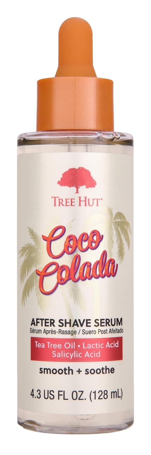 Tree Hut Coco Colada After Shave Serum, Helps Keep Skin Smooth & Soothed After Shaving, Sensitive, 4.3 Fl Oz