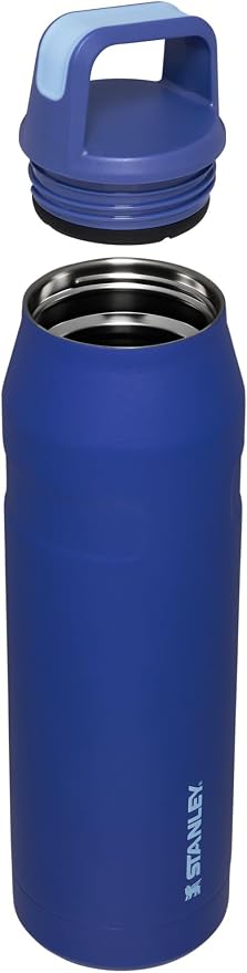 Stanley IceFlow Cap and Carry Water Bottle | Wide Mouth Twist Lid | Lightweight & Leakproof for Travel & Sports | Insulated Stainless Steel | BPA-Free