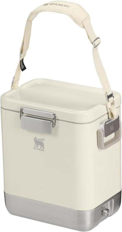 STANLEY Lifted Spirits Stainless Steel Cooler | Vacuum Insulated Hard Cooler | Leakproof VaultSeal Latch | Premium 18/8 Recycled Stainless Steel | BPA-Free
