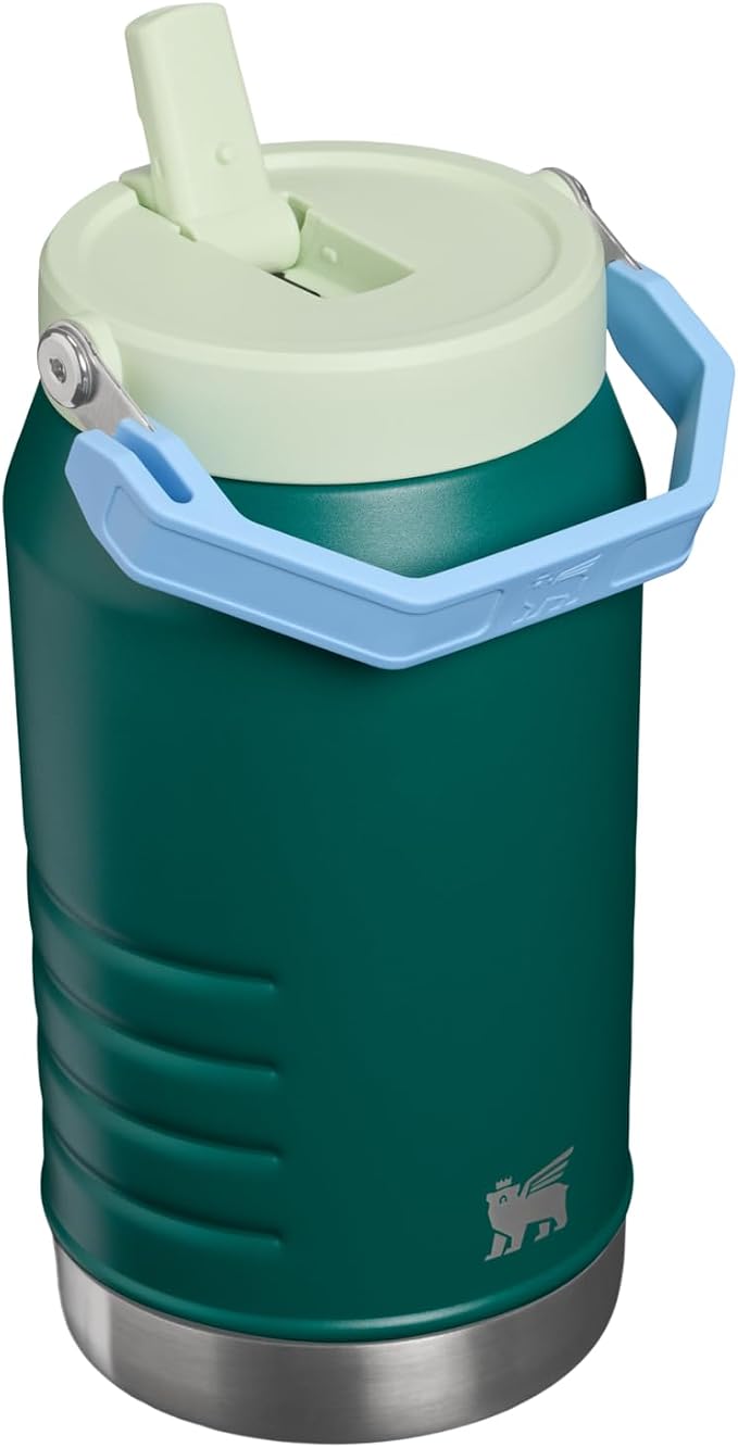 STANLEY IceFlow Flip Straw 2.0 Jug, 64 oz, Emerald Honeydew