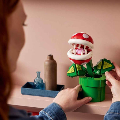 LEGO Super Mario Piranha Plant Building Sets for Adults - Mario Collectible for Men & Women, Ages 18+ Years - Gift for Birthdays - Bedroom, Home Office, or Book Shelf Decor - 71426
