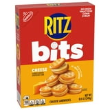 (4 pack) RITZ Bits Cheese Sandwich Crackers, Snacks for Kids and Adults, Lunch Snacks, 8.8 oz