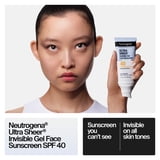 Neutrogena Ultra Sheer Invisible Gel SPF 40 Face Sunscreen, 1.7 fl. oz