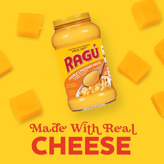 RAGU Double Cheddar Cheese Sauce, 16 oz, For Pasta Sauce and More