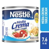 (6 pack) Nestle Media Crema Neutral Flavor Heavy Table Dairy Cream, 7.6 fl oz Can