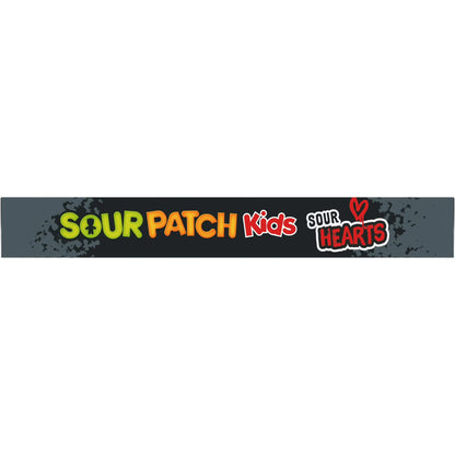 SOUR PATCH KIDS Sour Hearts Black Raspberry Soft & Chewy Candy, Valentines Candy, 3.08 oz
