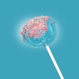 Stitch Lollipops with Strawberry Popping Candy, Individually Wrapped, Birthday Party Favors, 1.13 Ounces Each, Pack of 3