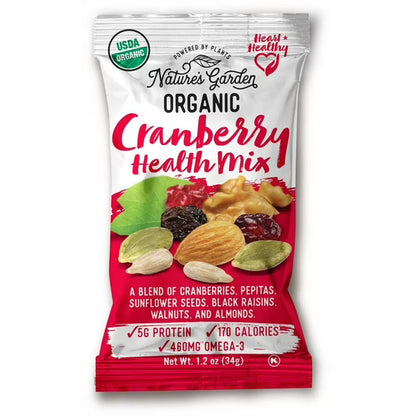 Nature's Garden Organic Trail Mix Snack Packs, Variety Pack, 1.2 oz, 24-count