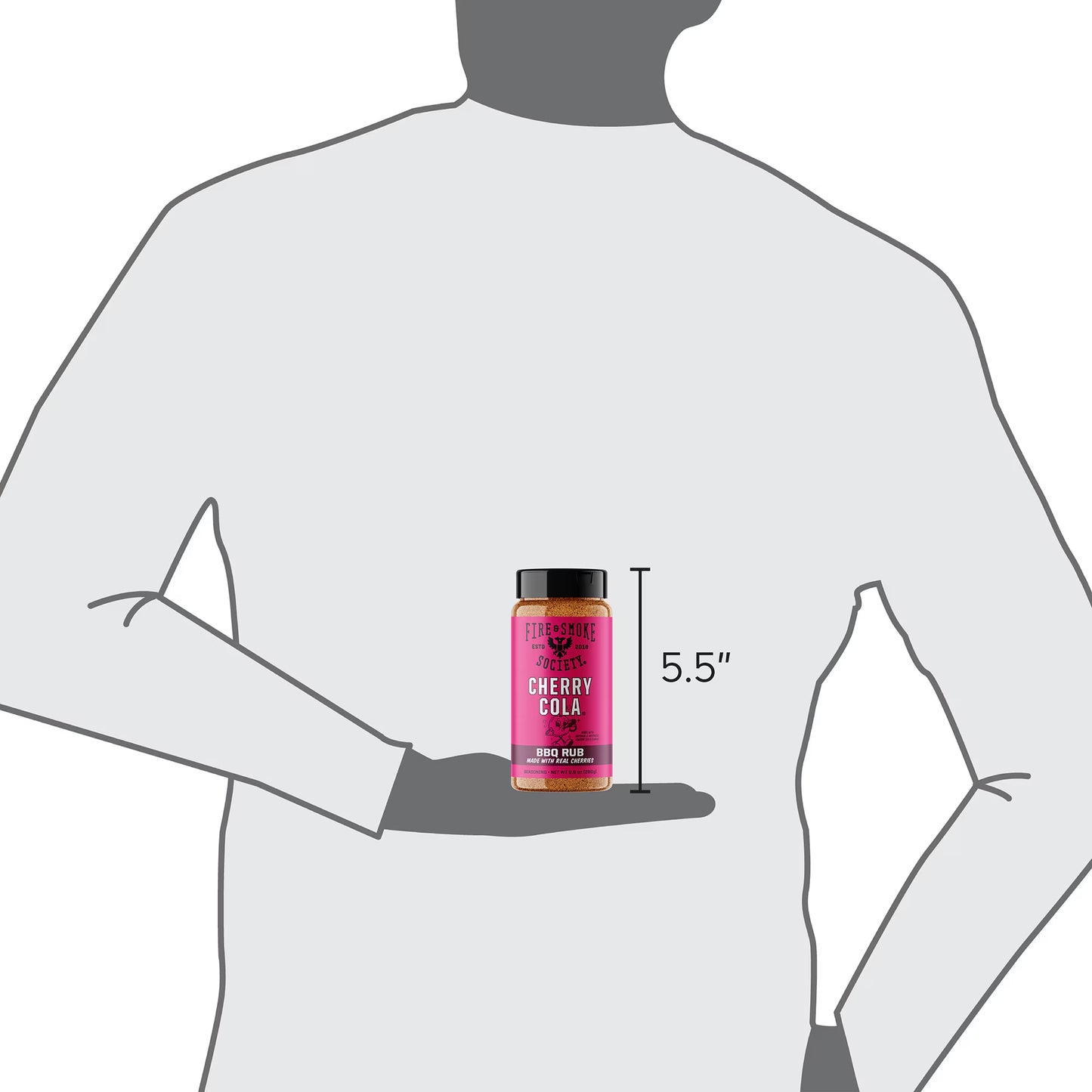 Fire & Smoke Society Cherry Cola BBQ Rub, Grill Seasoning, 9.9 oz Mixed Spices & Seasonings