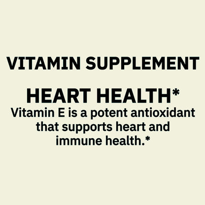 (3 pack) Spring Valley Vitamin E 180 mg Softgels for Heart Health, 100 Count