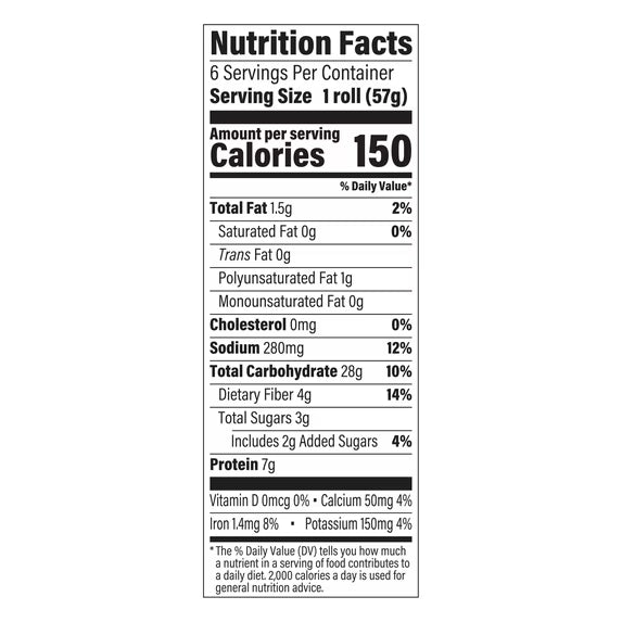 Oroweat Sandwich Thins 100% Whole Wheat Rolls, 6 count, 4g Fiber, 30g Whole Grains Thin Sandwich Bread, 12 oz Bag