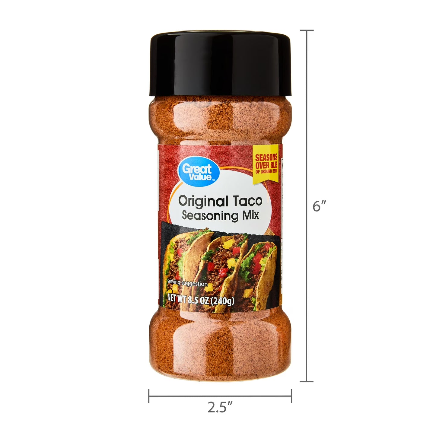Great Value Original Taco Seasoning Mix, 8.5 oz