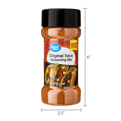 Great Value Original Taco Seasoning Mix, 8.5 oz