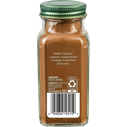 Simply Organic Ceylon Cinnamon Ground Certified Organic 2.08 oz. Bottle