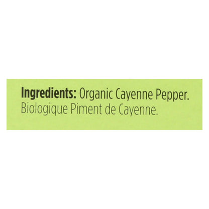 Spicely Organics Cayenne Pepper Spice 0.45 oz (Pack Of 12)