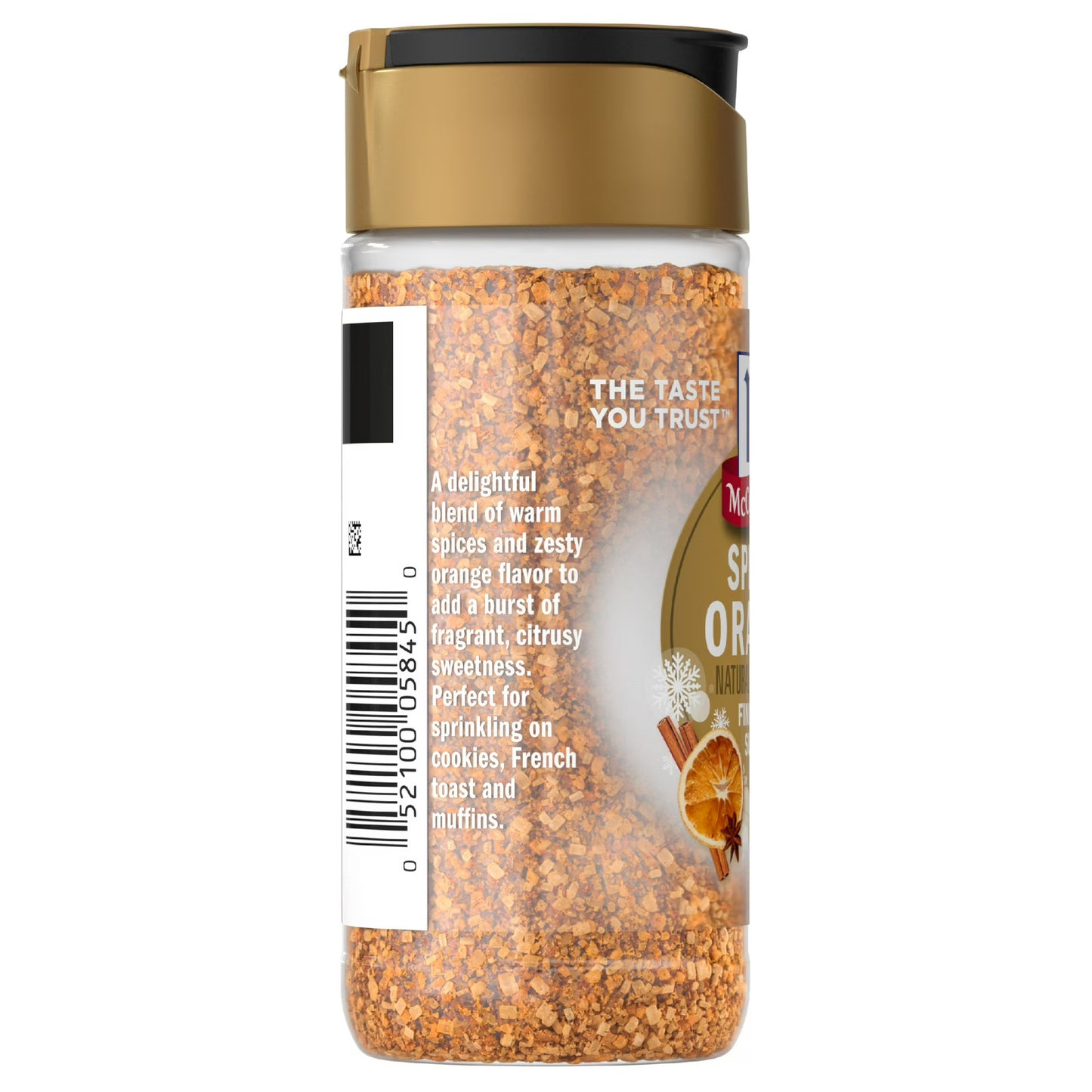 McCormick Spiced Orange Finishing Sugar, 3.7 oz Bottle