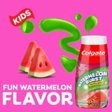 (2 pack) Colgate Kids Fluoride Toothpaste Gel, Watermelon Burst, 4.6 oz Tube