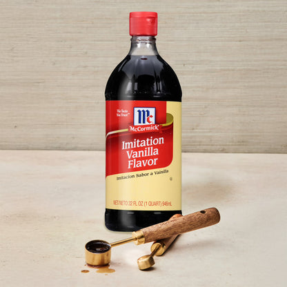 McCormick Kosher Imitation Vanilla Flavor, 1.0 qt Bottle