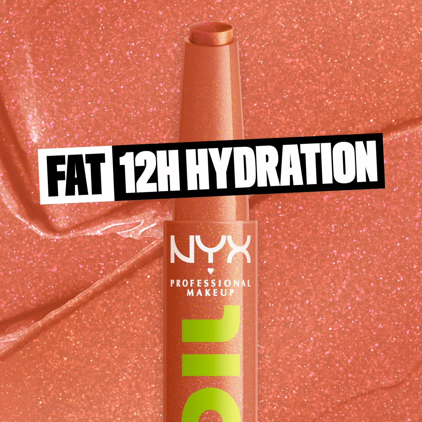 NYX Professional Makeup Fat Oil Slick Click Hydrating Tinted Lip Gloss with Lightweight Hydration, Thriving, 0.07 oz
