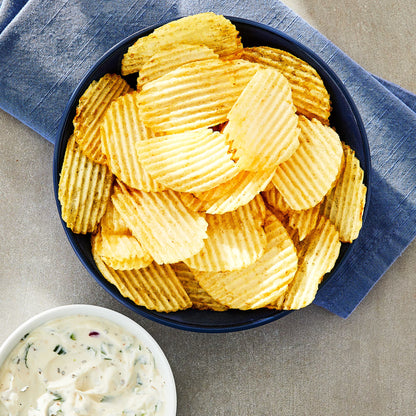 Great Value Original Rippled Potato Chips, 8 oz