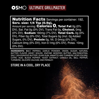 Osmo Ultimate Grillmaster Blend, Chef-Crafted Michelin-Star Quality Seasoning, 4.7 oz Powder