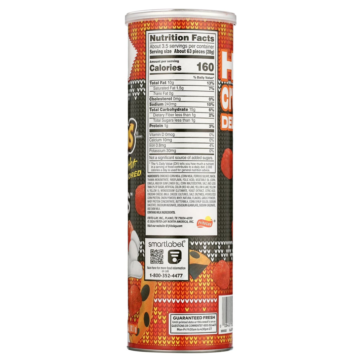 (12 pack) Cheetos Brand Minis Flamin’ Hot Cheese Flavored Canister, 3.625 oz (Packaging may vary)