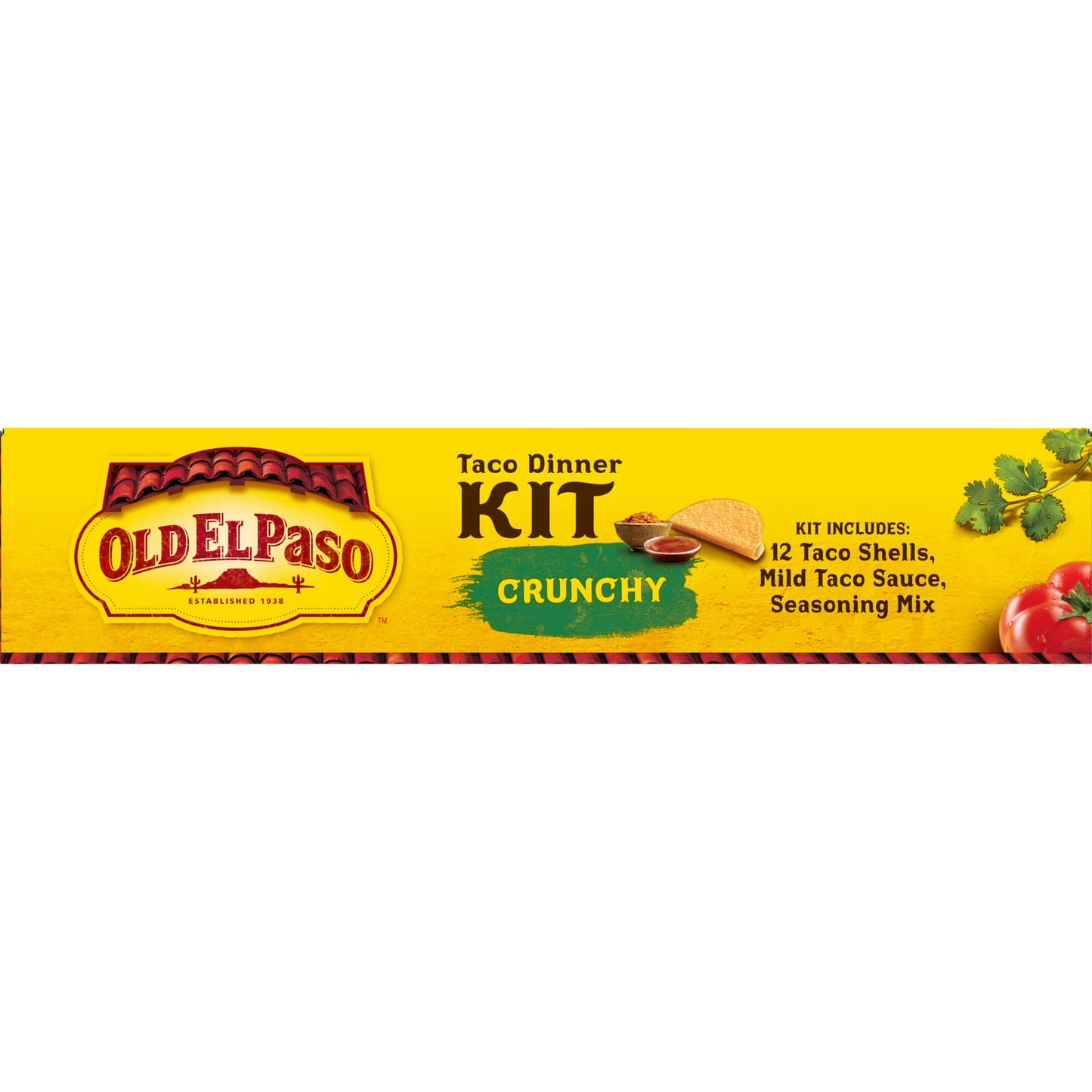 Old El Paso Crunchy Taco Dinner Kit, Easy Meal Prep, 12 Count, 8.8 oz