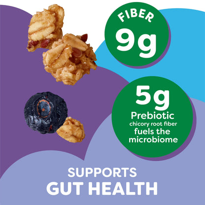 Kashi Gut Health Blueberry Almond Granola, Prebiotics and High Fiber Bag, 8 oz