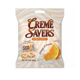 Creme Savers Hard Candy | Original Classic Crèame savers, Individually Wrapped | Strawberries and Creme and Orange and Creme Hard Candy