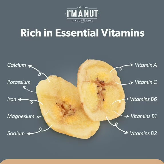 Premium Dried Banana Chips 32oz, Non-GMO, Batch Tested, Gluten & Peanut Free Ethically Sourced Dried Fruit, Kosher
