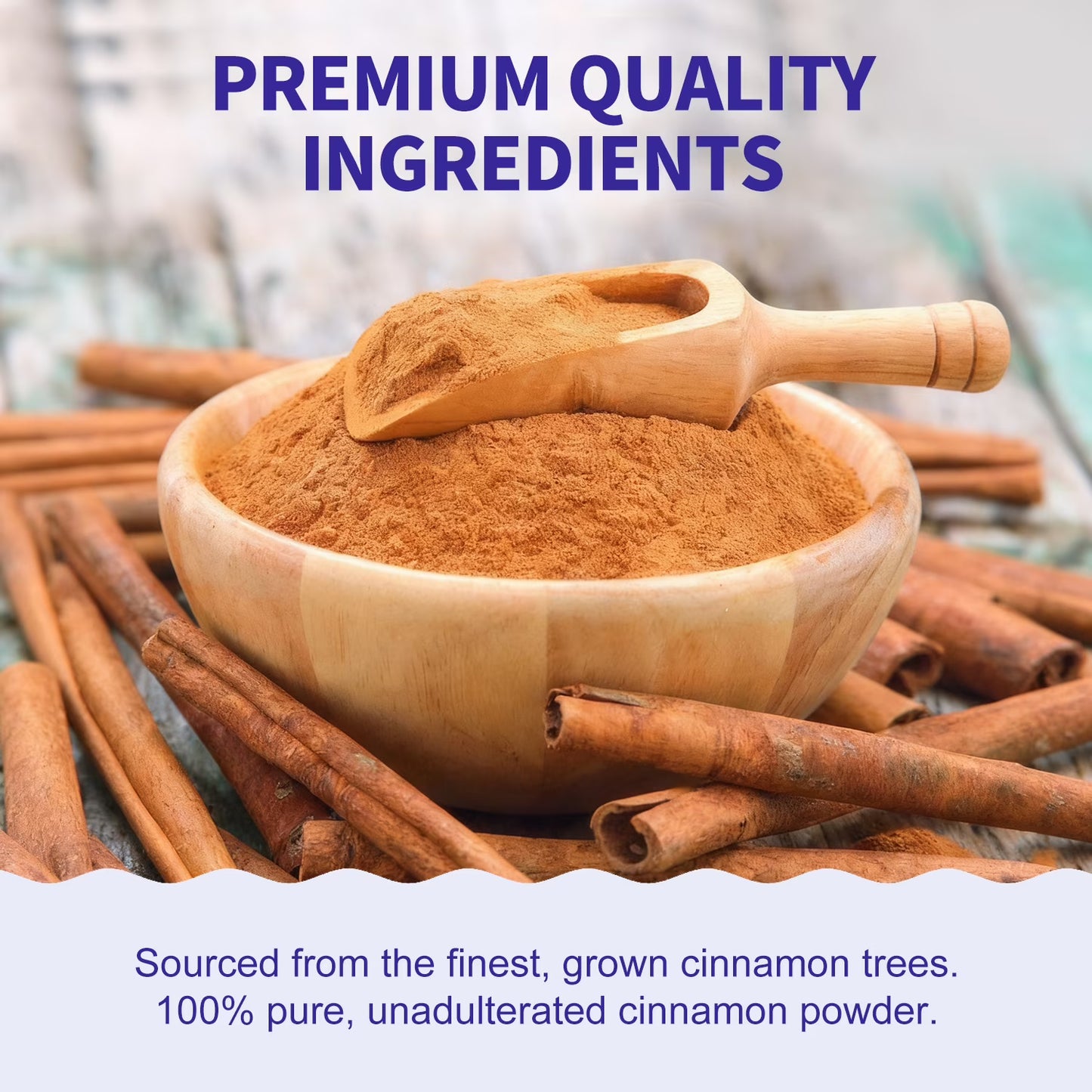 Soeos Organic Cinnamon Powder, 15 oz, Ground Cinnamon, Non-GMO, Kosher
