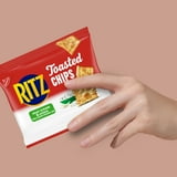 RITZ Toasted Chips Sour Cream and Onion Crackers, Lunch Snacks, 10 Snack Packs