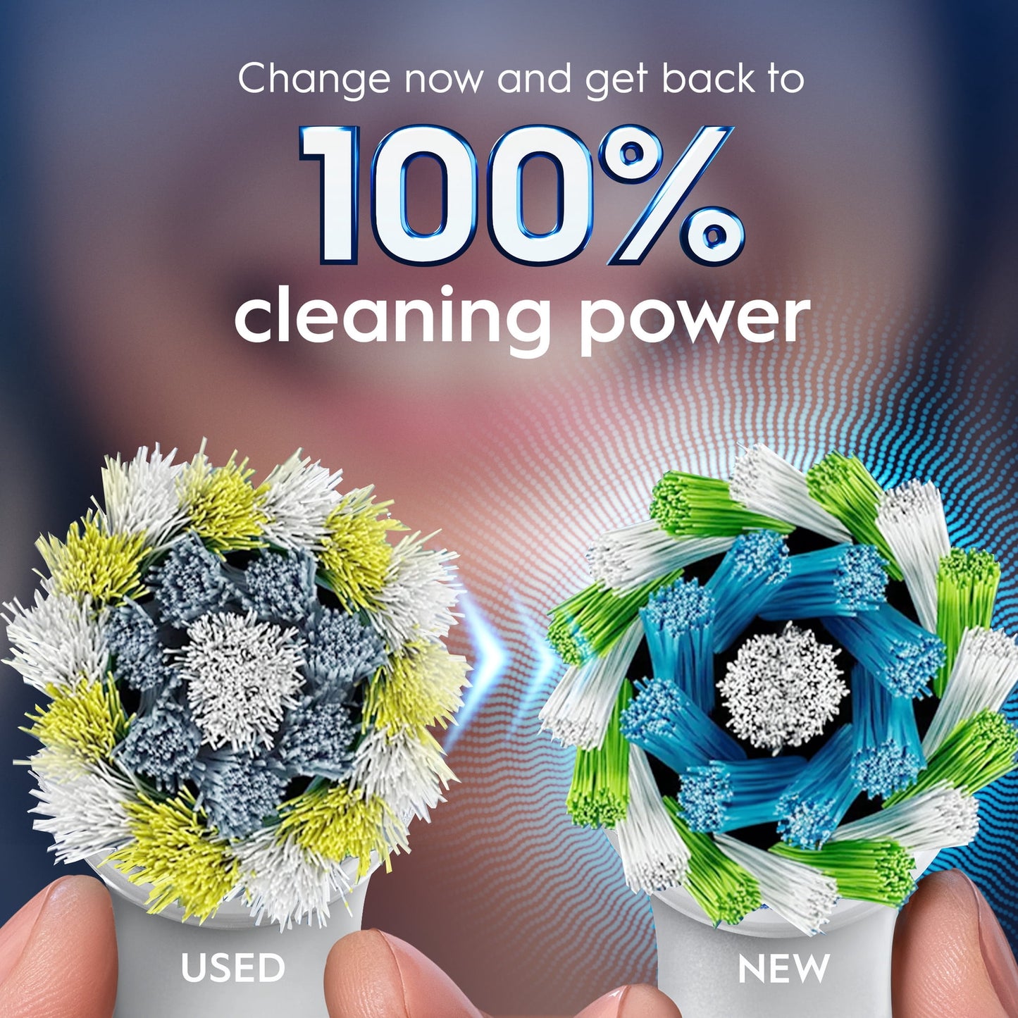 Oral‑B Toothbrush, PrecisionCleanX Electric Toothbrush Heads with X‑Filament, 2 Count