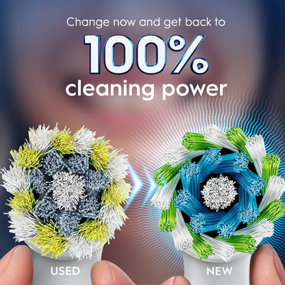 Oral‑B Toothbrush, PrecisionCleanX Electric Toothbrush Heads with X‑Filament, 2 Count