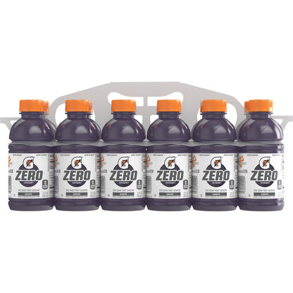 Gatorade Zero Sugar Thirst Quencher Grape Sports Drink, 12 fl oz, 12 Count Bottles