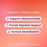 OLLY Adult Probiotic + Prebiotic Digestive Support Gummy, Peach, 70 ct.