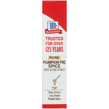 McCormick Pure Pumpkin Pie Spice Blend Extract, 1.0 fl oz Box