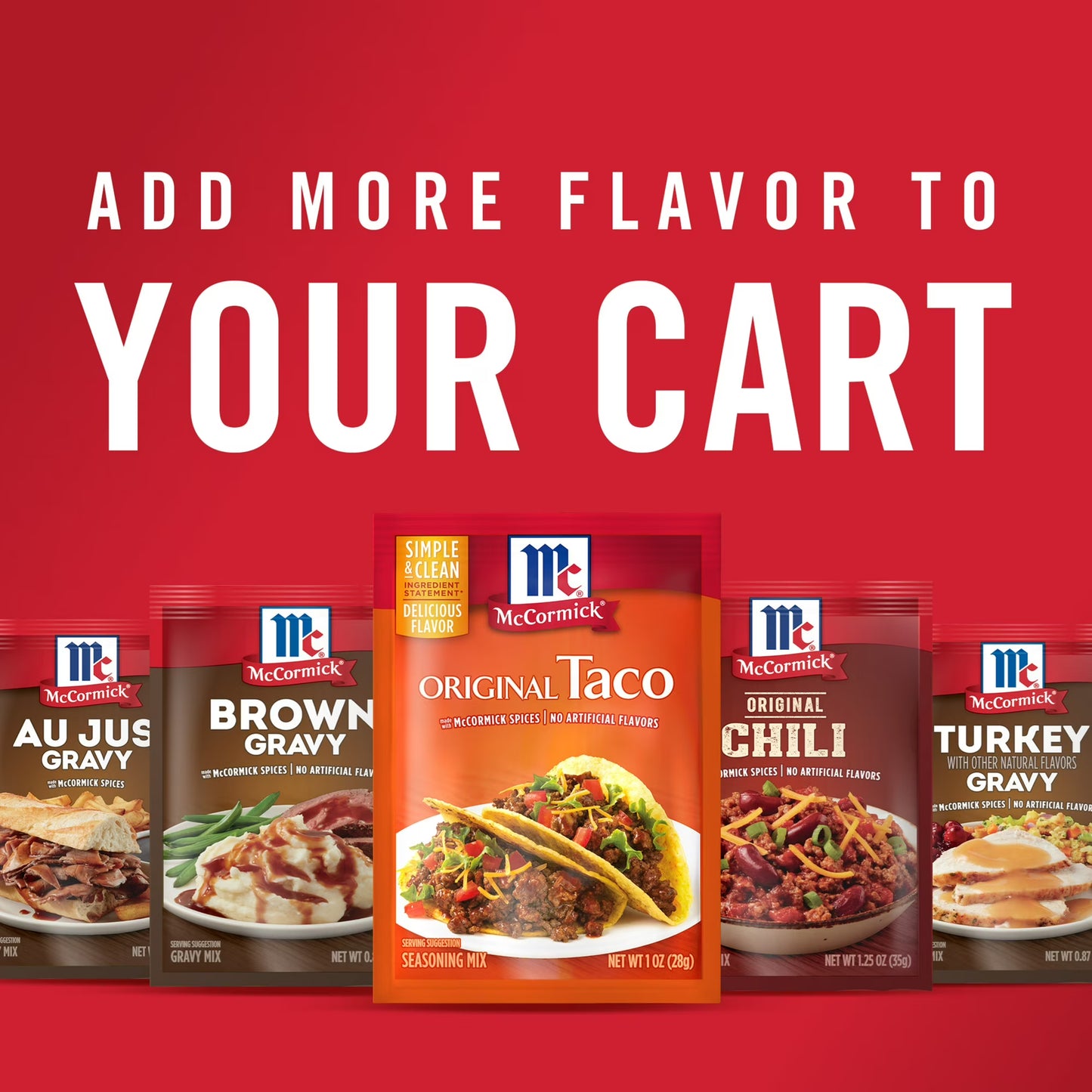 McCormick Original Taco Seasoning Mix, 1.0 oz Packet