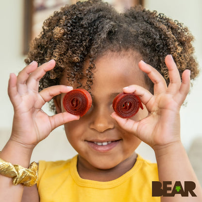 BEAR Fruit Rolls Variety Pack Straw/Rasp 8.4oz, 12 count