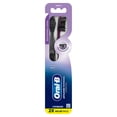 Oral-B Toothbrush Advanced Whitening Charcoal, Medium, 2 Count