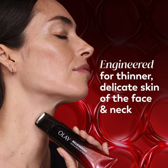 OLAY REGENERIST Lifting & Sculpting Face, Neck, Decollete Treatment, Fragrance-Free, Triple Collagen Peptide with NAD+