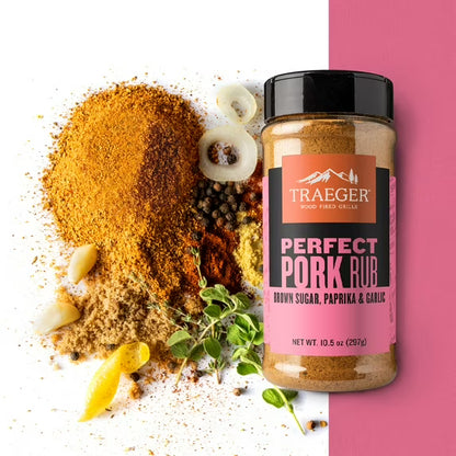 Traeger Pellet Grills Perfect Pork Rub, Mixed Spices & Seasonings, 10.5 oz