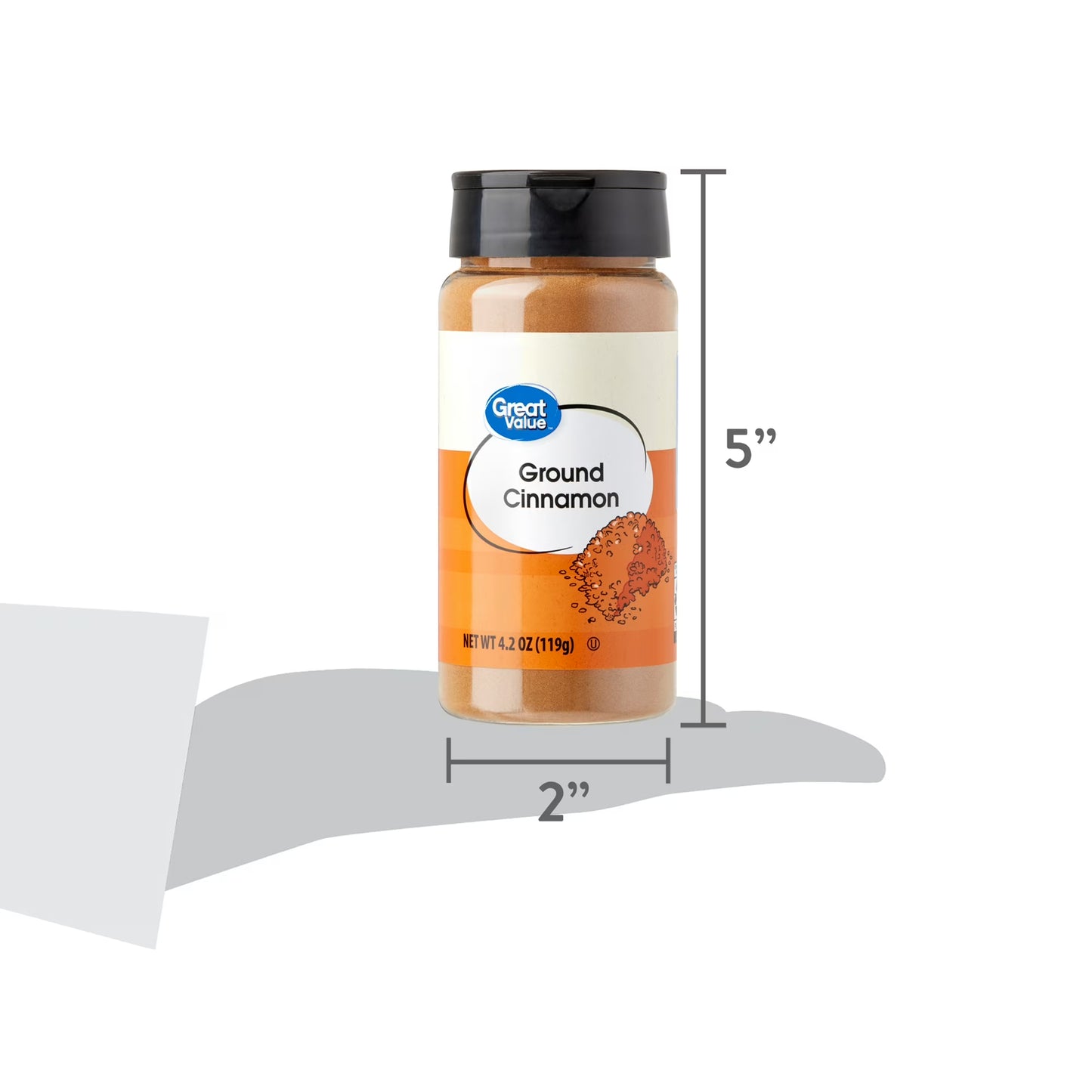 (4 pack) Great Value Ground Cinnamon, 4.2 oz