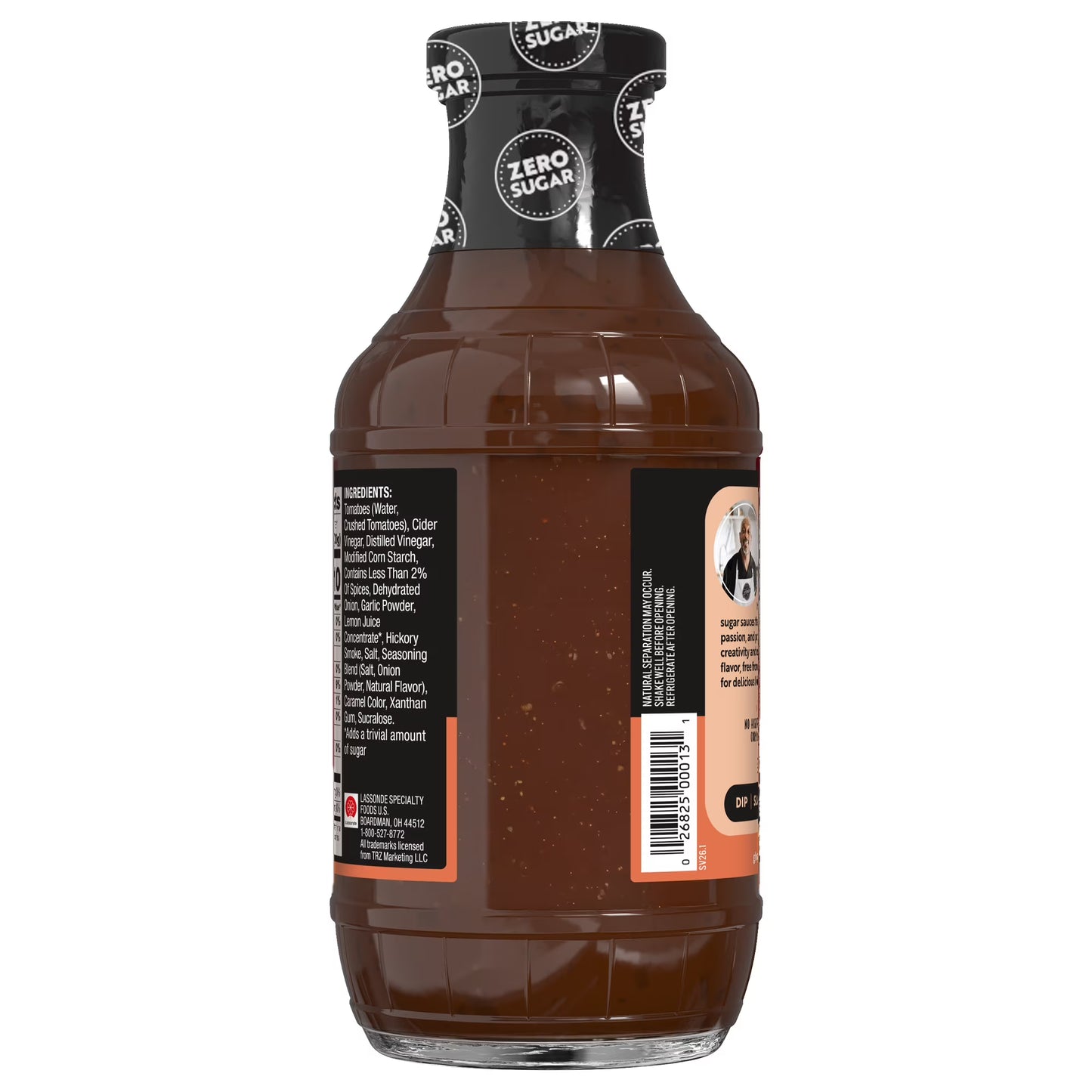 (6 pack) G Hughes Zero Sugar Original BBQ Sauce, 18 oz