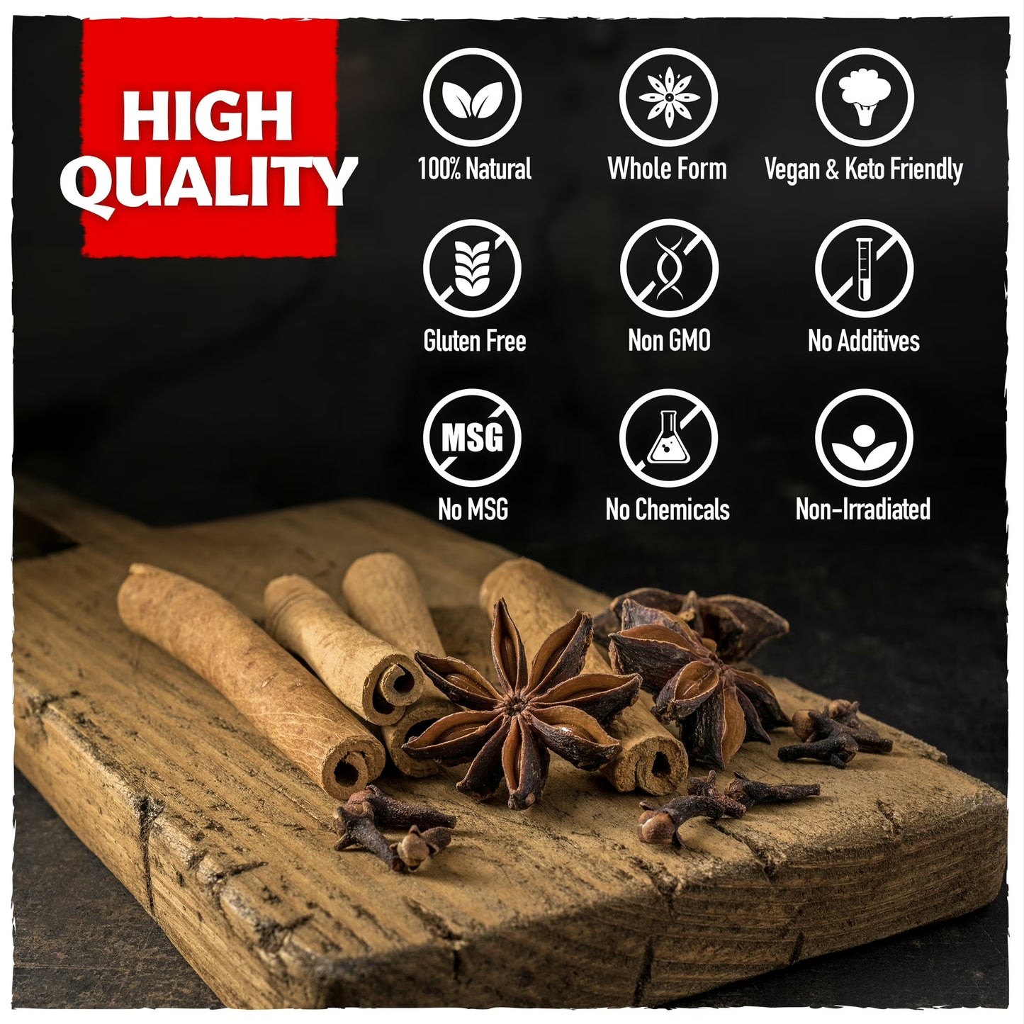Eastanbul Cinnamon Sticks, Whole Cloves, and Star Anise, Total of 8.11oz