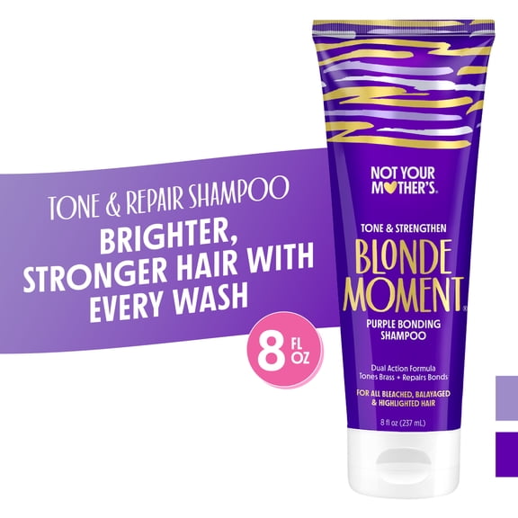Not Your Mother's Blonde Moment Purple Bonding Shampoo and Conditioner Set, 8 fl oz, 2 Pack